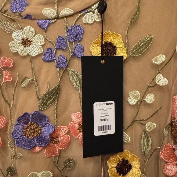 Fashion Nova Multicolor Floral Embroidered Dress - Picture 3 of 11